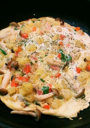 野菜だらけのたまごオムレツ(?)-レシピのメイン写真