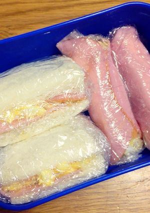サンドイッチと食パンの耳でハム巻-レシピのメイン写真