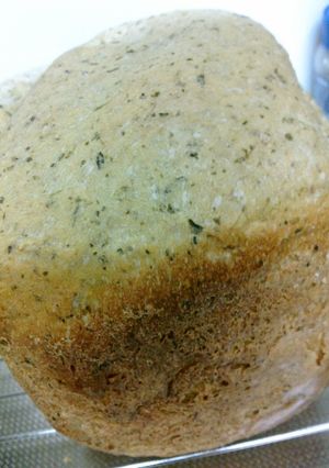 HBで簡単バナナ緑茶食パン♪-レシピのメイン写真
