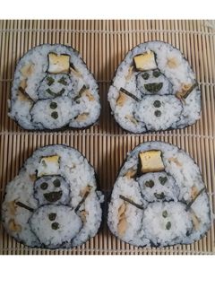 水口かんぴょうで!雪だるま 飾り巻き寿司-レシピのメイン写真