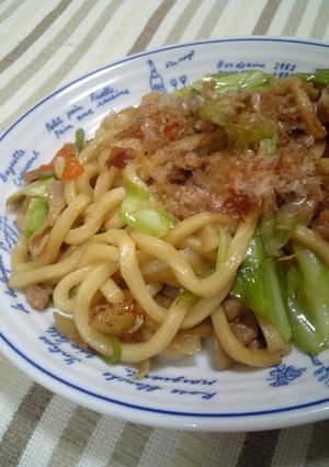 いい香り～♪のパパッと焼きうどん☆-レシピのメイン写真
