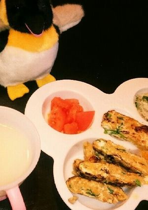離乳食後期 コーンフレイクお好み焼き-レシピのメイン写真