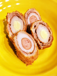 竹輪とソーセージとチーズと豚肉の一口カツ-レシピのメイン写真