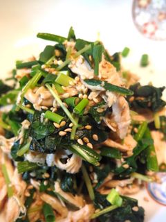 鶏ささみと三つ葉とほうれん草のおひたし-レシピのメイン写真
