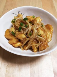鶏ササミともやしの甘酢炒め☆おつまみにも-レシピのメイン写真