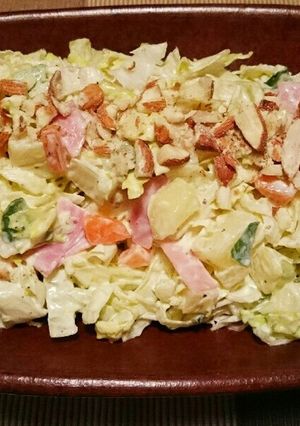 ゴロゴロポテトとレタスのアーモンドサラダ-レシピのメイン写真