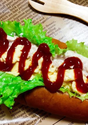 ホットドッグ(卵&ツナ)-レシピのメイン写真