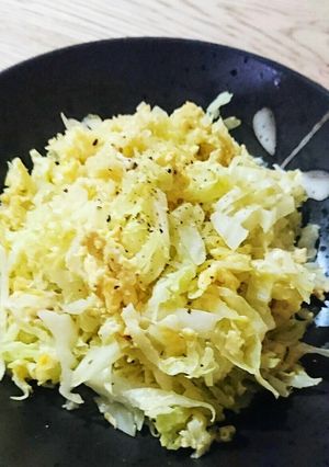 地味だけどやみつき？！キャベツ卵炒め-レシピのメイン写真