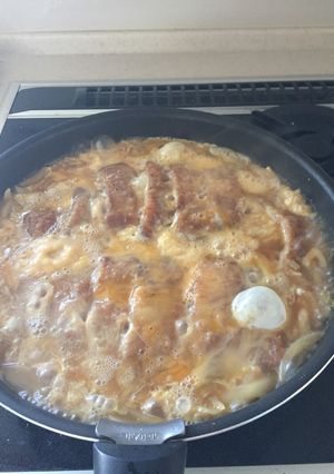 我が家のフライパンでカツ丼！-レシピのメイン写真