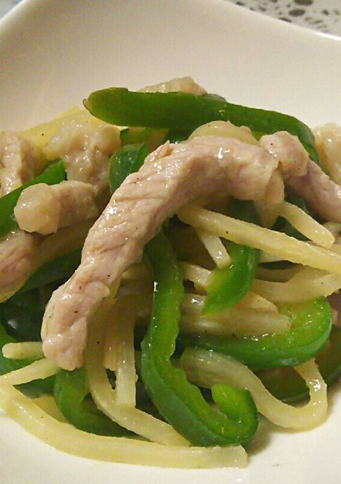 ★簡単★豚肉で塩 青椒肉絲★-レシピのメイン写真