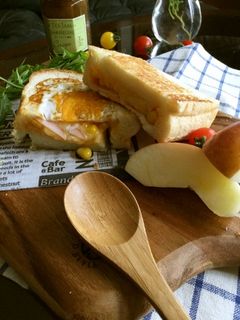 簡単♪おいしい朝食バランス・トースト-レシピのメイン写真
