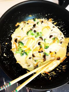 きのこのクリームオムレツ-レシピのメイン写真