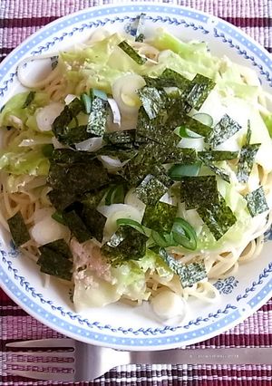 明太子とキャベツのクリームパスタ。-レシピのメイン写真