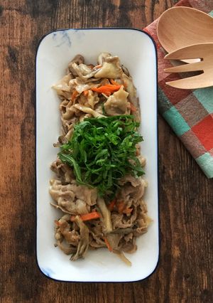 作り置きにも、豚肉と舞茸の大葉味噌マヨ。-レシピのメイン写真