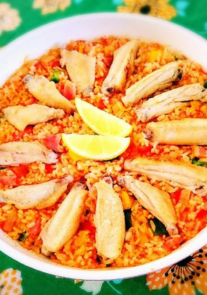 炊いたご飯で♪簡単チキンパエリア風-レシピのメイン写真