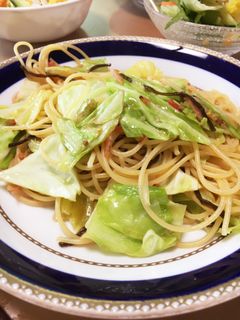 気分は春♪桜えびとキャベツの和風パスタ♡-レシピのメイン写真