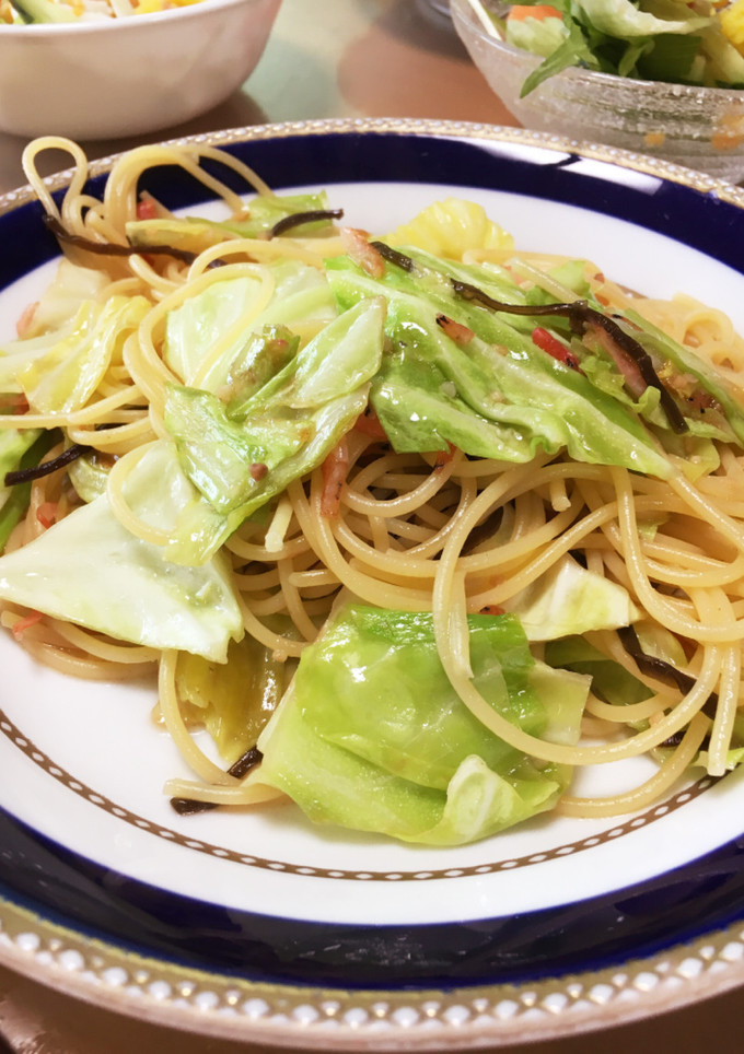 気分は春♪桜えびとキャベツの和風パスタ♡-レシピのメイン写真