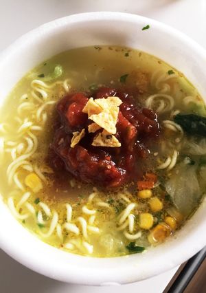 ピリ辛でサッパリ☆簡単サルサラーメン♪-レシピのメイン写真