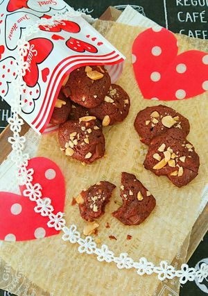 バレンタインに☆簡単ドロップクッキー。-レシピのメイン写真
