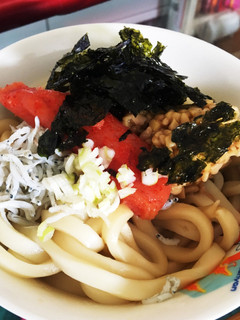 余り物で簡単!明太しらす納豆うどん♡-レシピのメイン写真