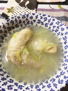 身体に優しい鶏手羽先の生姜スープ-レシピのメイン写真
