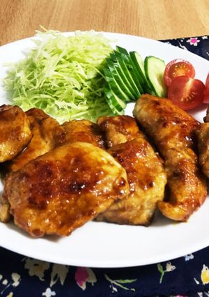 鶏むね肉のカレー照り焼き-レシピのメイン写真