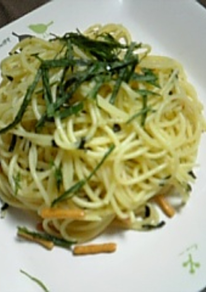 簡単♪お茶漬けの素であっさり和風パスタ-レシピのメイン写真