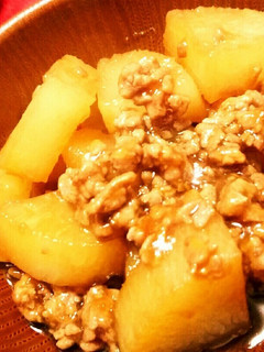 味染み大根の豚挽き肉そぼろあんかけ-レシピのメイン写真