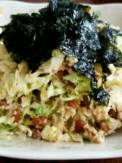 ☆キャベツ 玉ねぎ おからの納豆サラダ-レシピのメイン写真