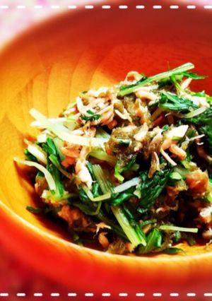 電子レンジdeとろろー♡ﾂﾅ水菜-レシピのメイン写真