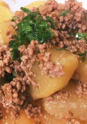 うまうまっ、簡単☆ひき肉と大根の炒め煮-レシピのメイン写真