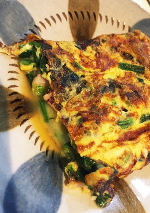 子供喜ぶハムとチーズとほうれん草の卵焼き-レシピのメイン写真