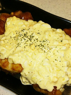 濃厚~!鶏もも照り焼き卵乗せ♪-レシピのメイン写真
