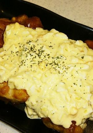 濃厚～！鶏もも照り焼き卵乗せ♪-レシピのメイン写真