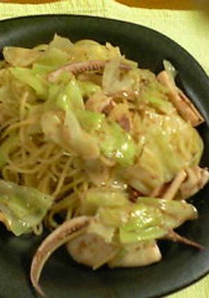 イカとキャベツのパスタ-レシピのメイン写真