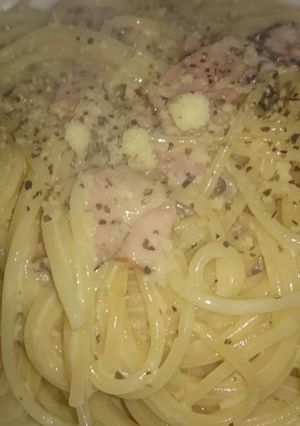 冷蔵庫にあるものでスパゲティカルボナーラ-レシピのメイン写真