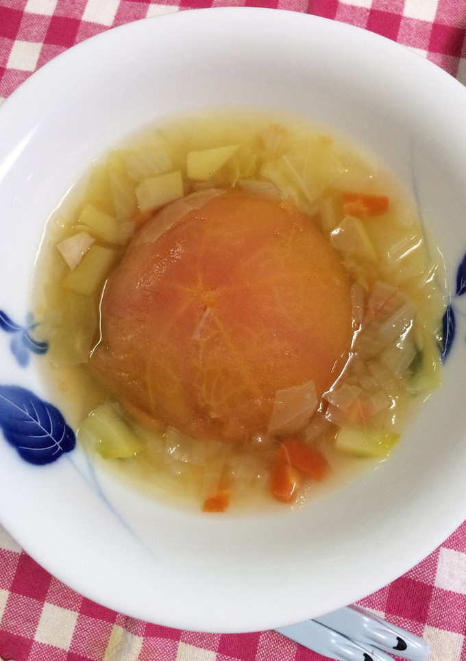 丸ごとトマトのスープ。-レシピのメイン写真