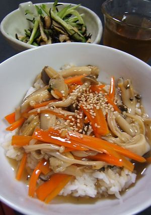 あさりときのこの餡かけご飯-レシピのメイン写真
