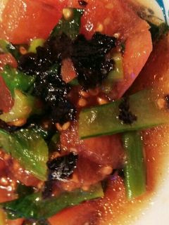 トマトと小松菜ののりゴマ和え-レシピのメイン写真