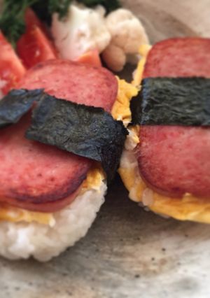 汚れない 握らない スパムおにぎり-レシピのメイン写真