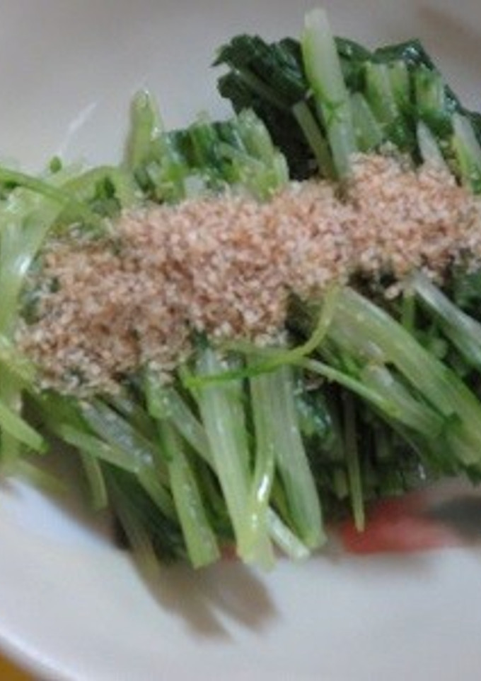 だし煮水菜のすりごまがけ-レシピのメイン写真