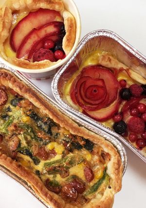 パイシート➕余った野菜炒め＝キッシュ-レシピのメイン写真
