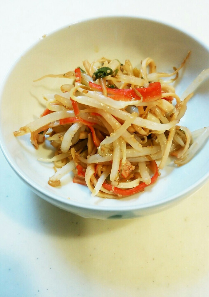 カニカマともやしの中華風ごま和え-レシピのメイン写真