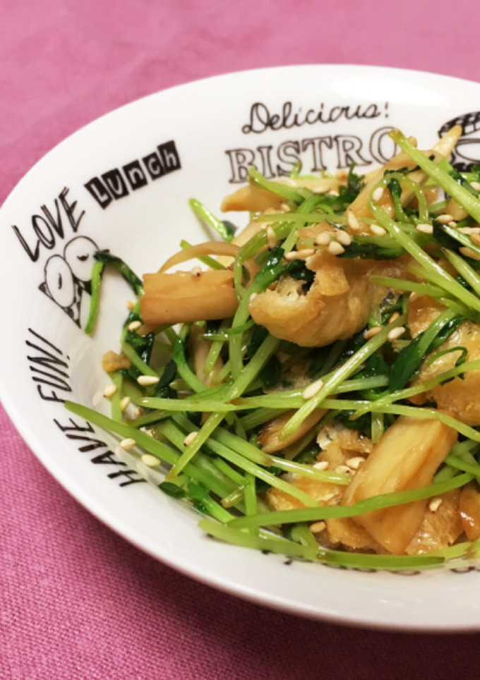 簡単副菜☆豆苗炒め-レシピのメイン写真