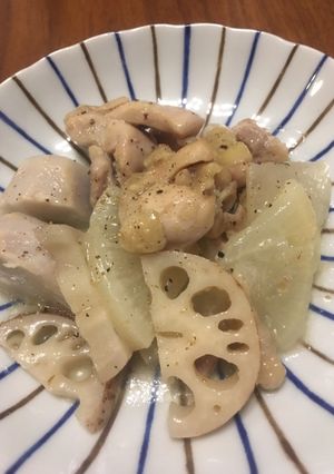 鶏モモと根菜の炒め煮-レシピのメイン写真