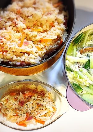 給料前の節約ピラフ・大所帯版-レシピのメイン写真