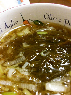 ネギたっぷりもずくたっぷりスープ♪-レシピのメイン写真