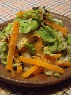 白菜とにんじんのわかめふりかけ和え-レシピのメイン写真
