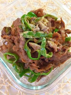 【簡単糖質制限】牛肉ピーマンのカレーマヨ-レシピのメイン写真