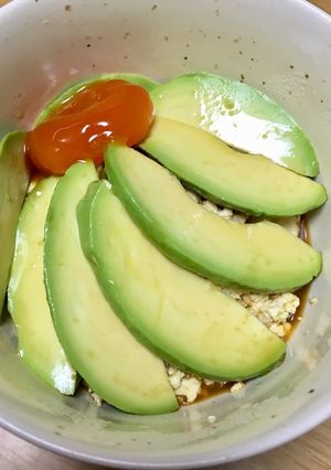 ＊糖質制限お豆腐飯でアボカド丼＊-レシピのメイン写真